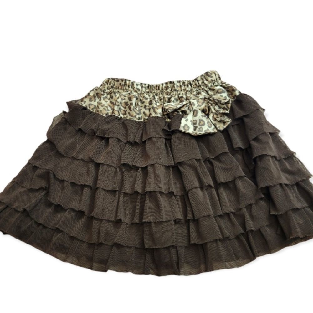 Leopard skort 4T